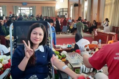 Trường THCS Tiên Hải hưởng ứng phong trào hiến máu tình nguyện